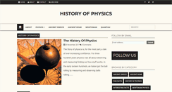 Desktop Screenshot of history-of-physics.com